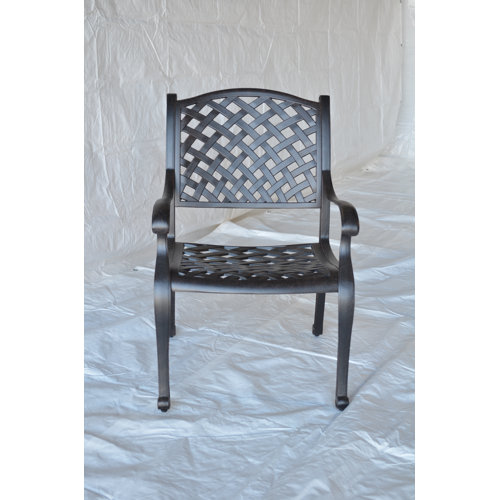 Darby Home Co Nola Metal Outdoor Dining Armchair & Reviews Wayfair